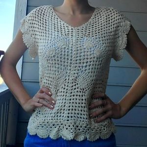 Knitted classy woman shirt
